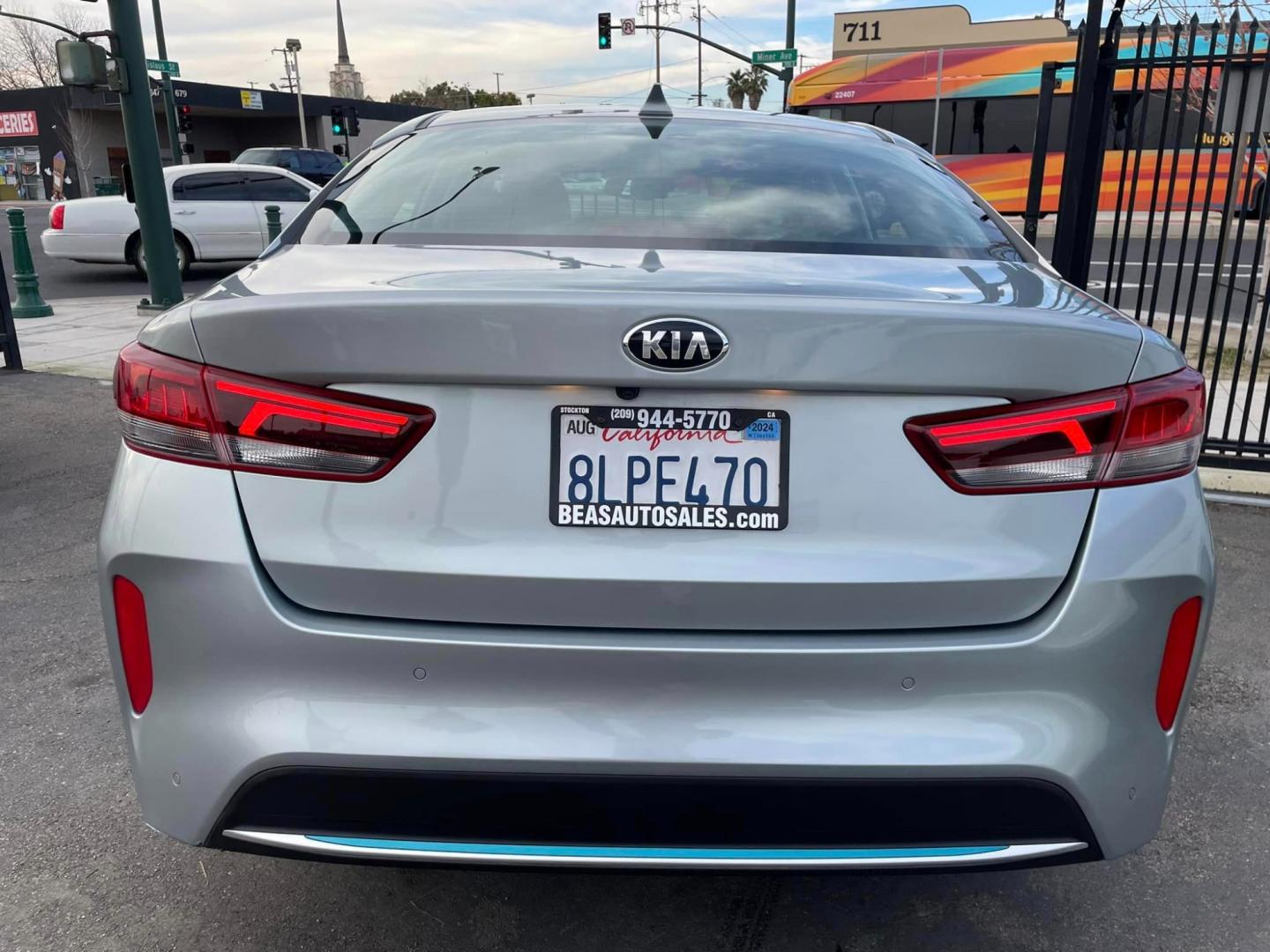 2020 GRAY /BLACK Kia Optima Hybrid (KNAGV4LD3L5) , located at 744 E Miner Ave, Stockton, CA, 95202, (209) 944-5770, 37.956863, -121.282082 - PLUS TAXES AND FEES - Photo#10